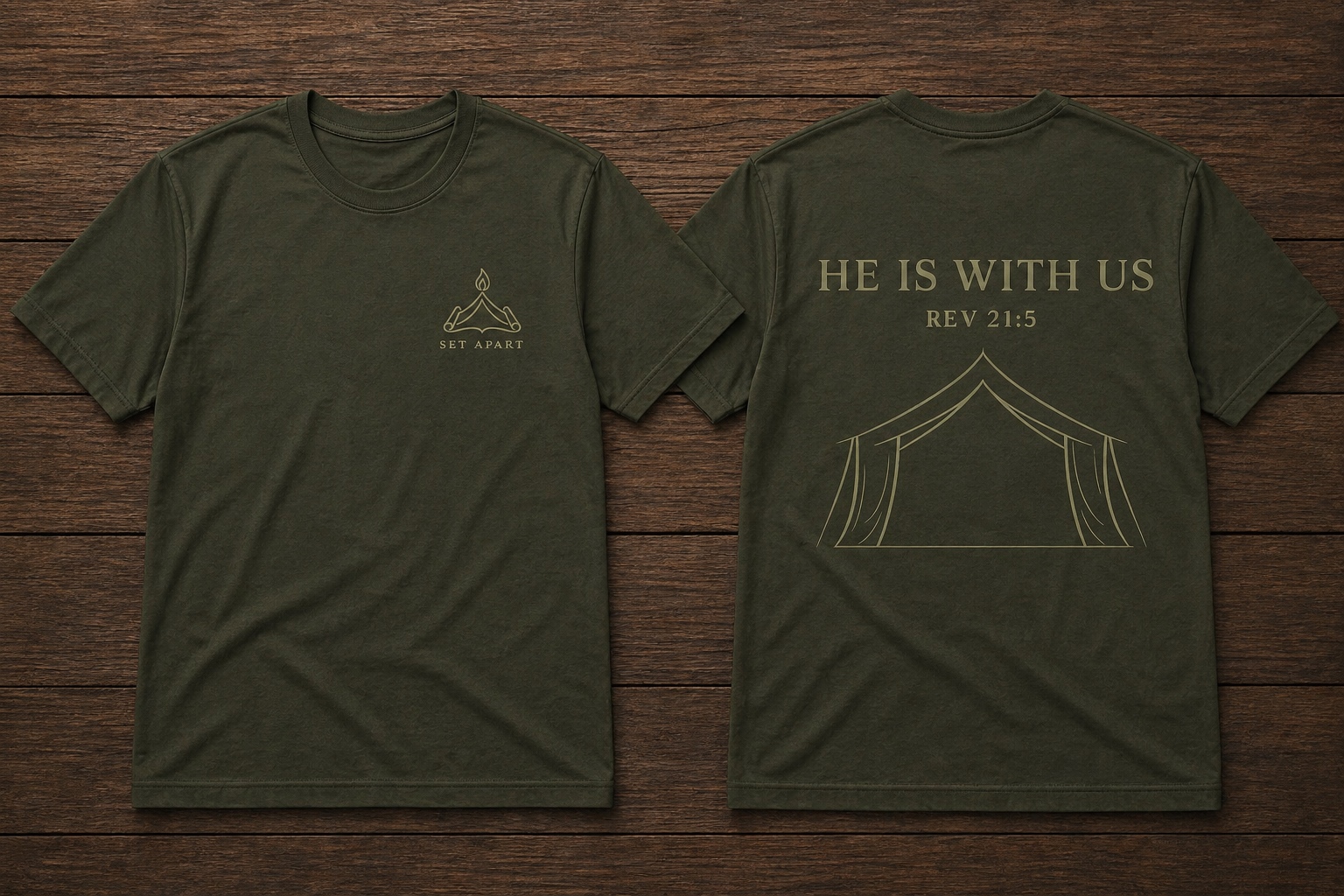 He Is With Us Tee